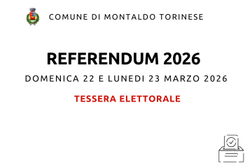 Referendum 2026 - Avviso in merito alla tessera elettorale